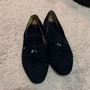 Aldo Men's Black Suede Tassel Loafers